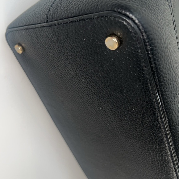 Kate Spade Jenner McCall Street Black Pebbled Leather Satchel - Picture 8 of 14